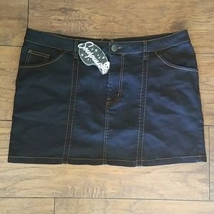 NWT Sourpuss denim mini skirt XL